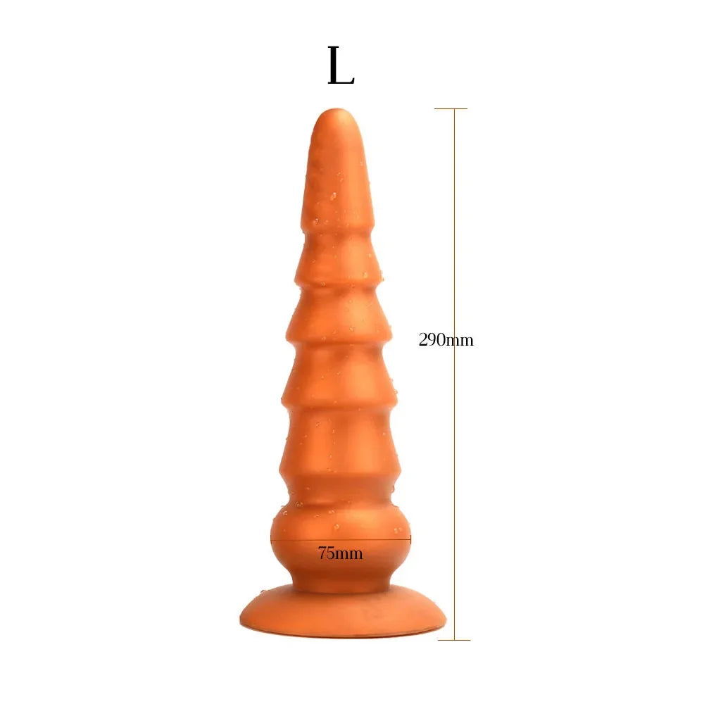 Analdildo aus Silikon – Exotischer konischer Analdilatator, G-Punkt-Prostatamassagegerät
