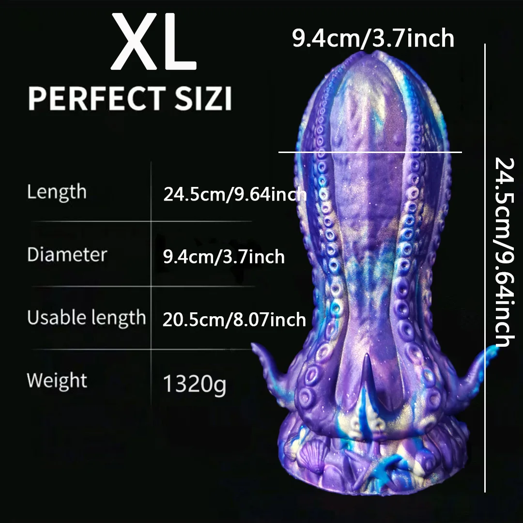 Fantasy Monster Gode Butt Plug - Godes anaux en silicone étoilé exotique Masseur de prostate vaginale