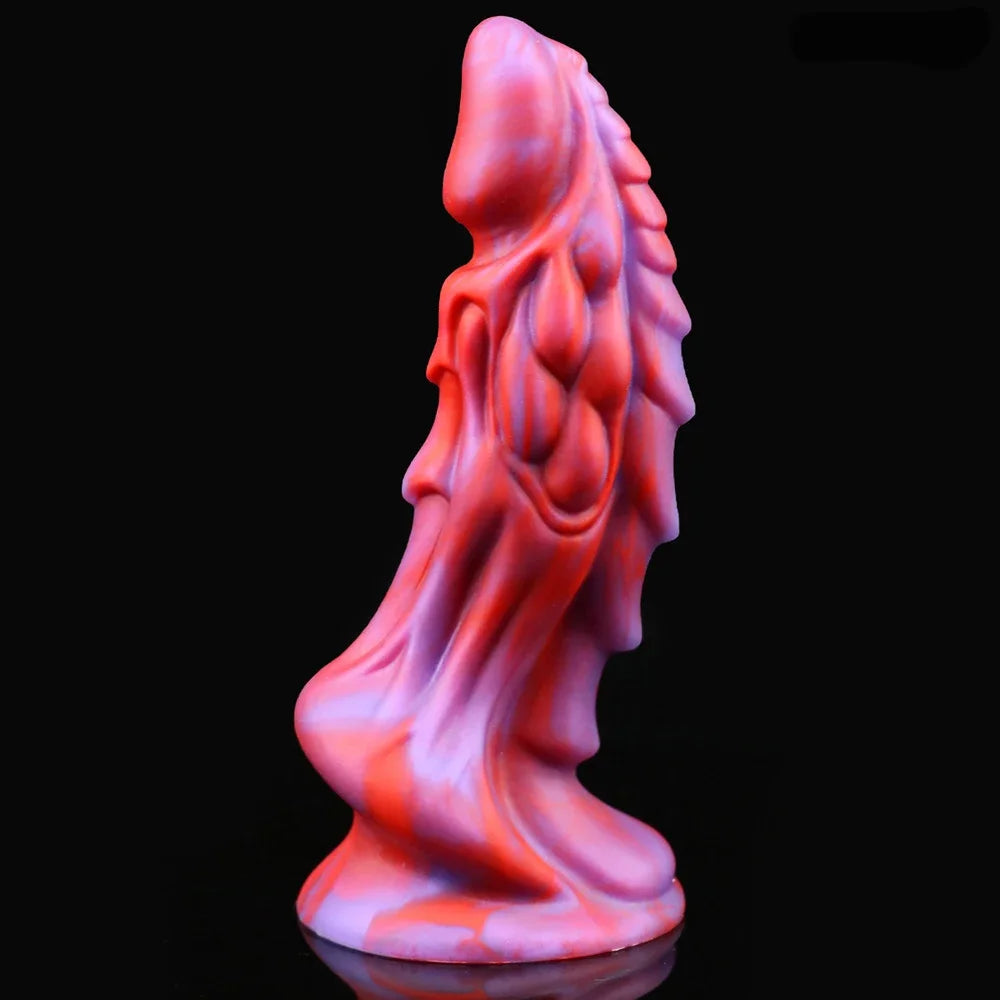Monsterdildos Buttplug – exotischer riesiger Drachendildo mit geknotetem G-Punkt und Prostata-Sexspielzeug
