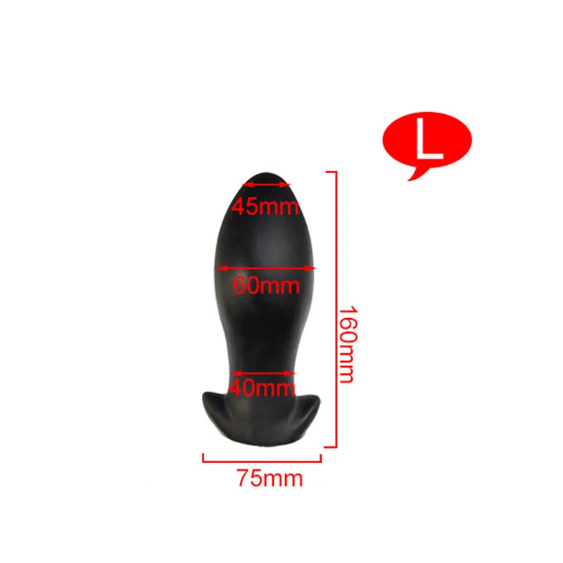 Godemichet anal en silicone - Énorme stimulateur anal doux pour vagin - Jouets sexuels pour hommes et femmes
