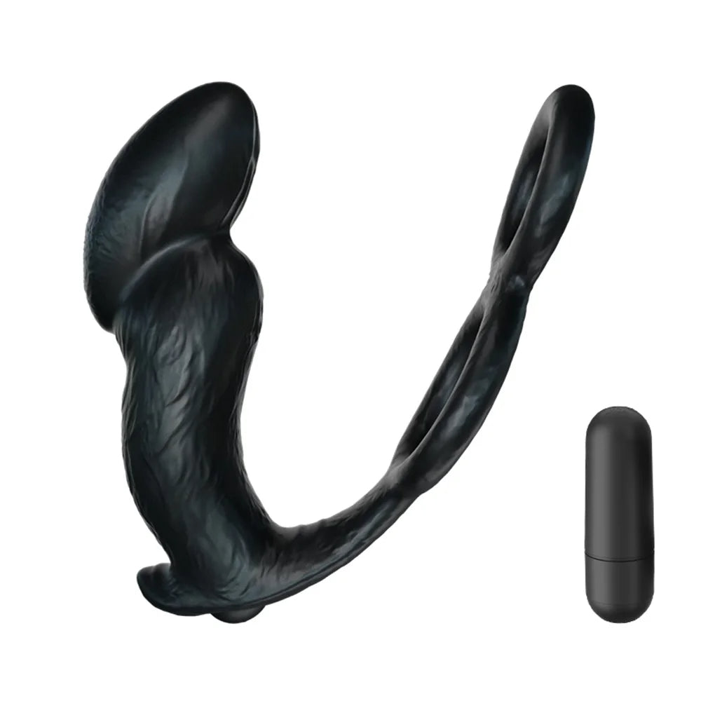 Ferngesteuertes Finger-Prostata-Massagegerät – vibrierender Penisring, männliches Sexspielzeug