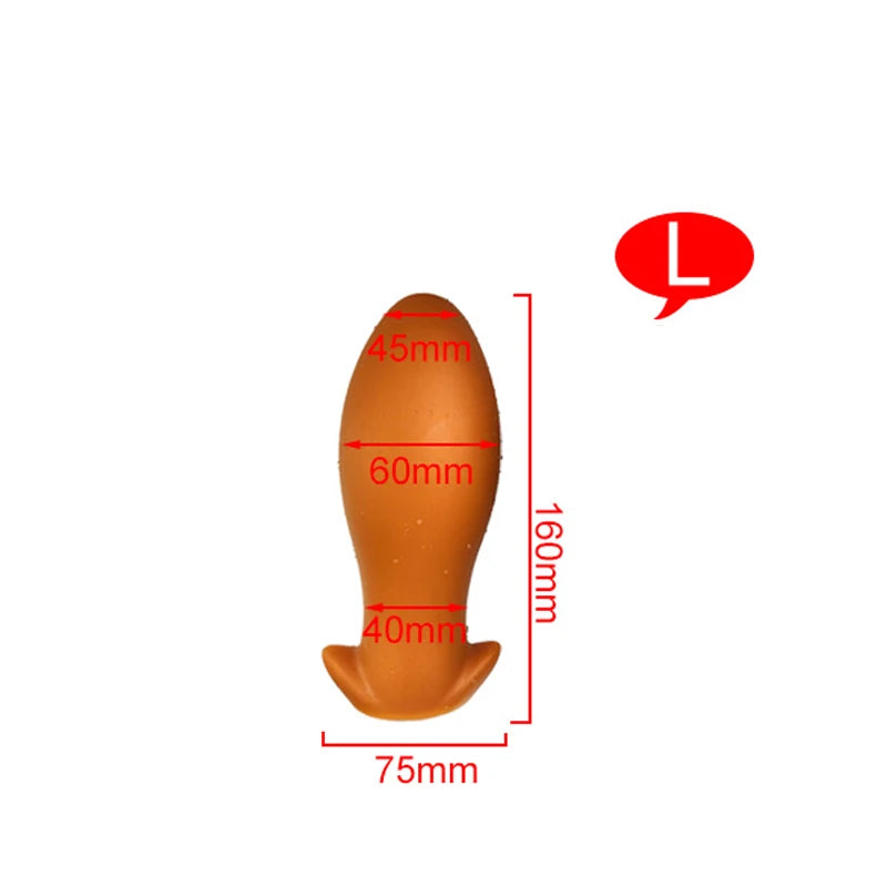 Godemichet anal en silicone - Énorme stimulateur anal doux pour vagin - Jouets sexuels pour hommes et femmes