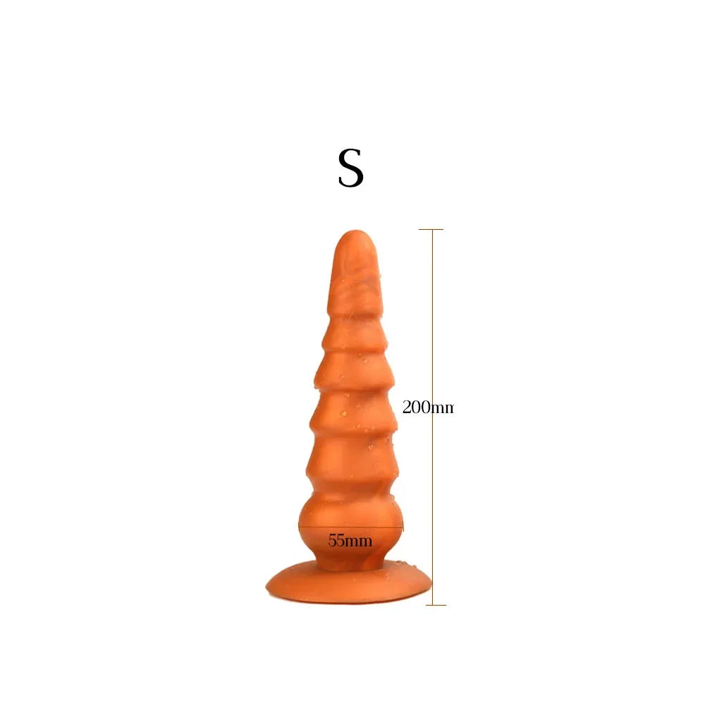 Analdildo aus Silikon – Exotischer konischer Analdilatator, G-Punkt-Prostatamassagegerät