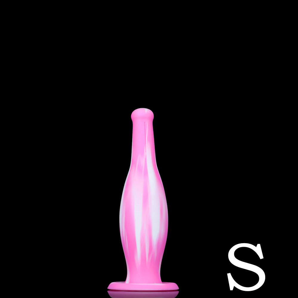 Fantasy Bowling Anal Dildo Butt Plug - Exotic Color-Mixing Silicone Sex Toys for Women