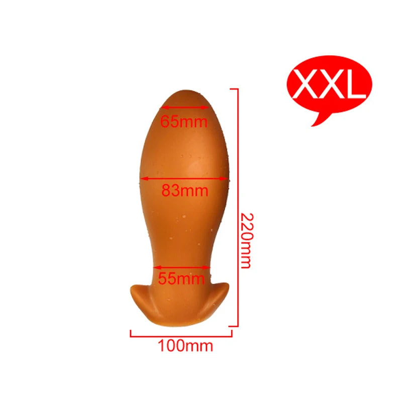 Godemichet anal en silicone - Énorme stimulateur anal doux pour vagin - Jouets sexuels pour hommes et femmes