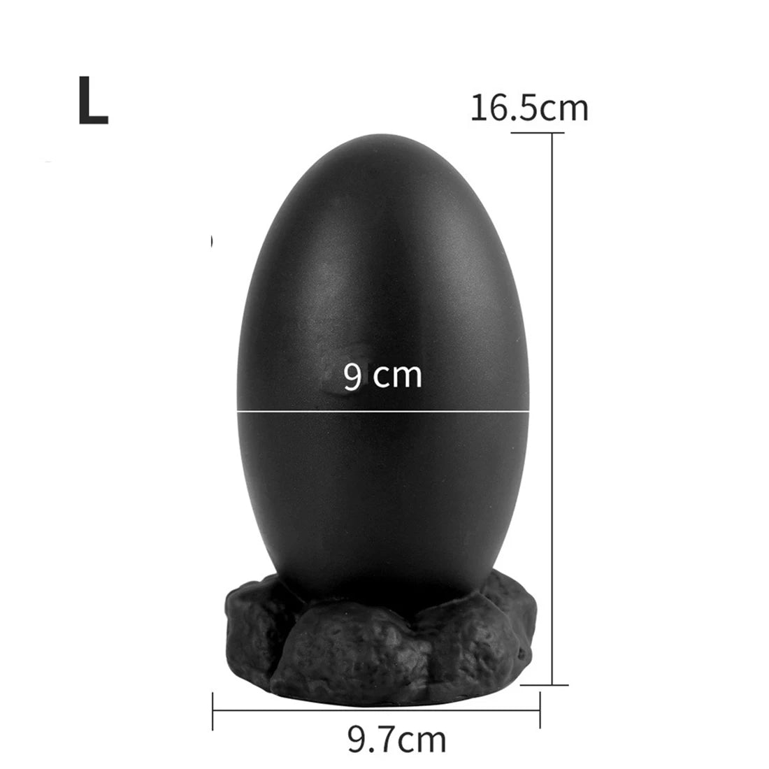 Gode anal en silicone souple - Jouets pour adultes dilatateur de plug anal en forme d'œuf de dragon réaliste