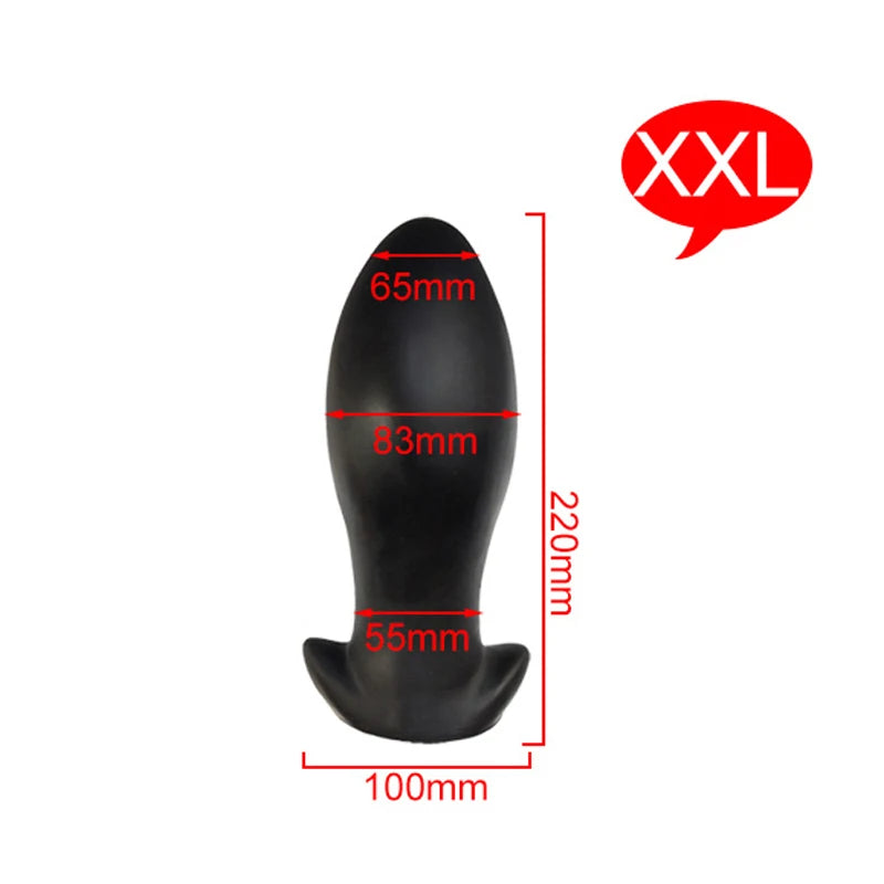 Godemichet anal en silicone - Énorme stimulateur anal doux pour vagin - Jouets sexuels pour hommes et femmes