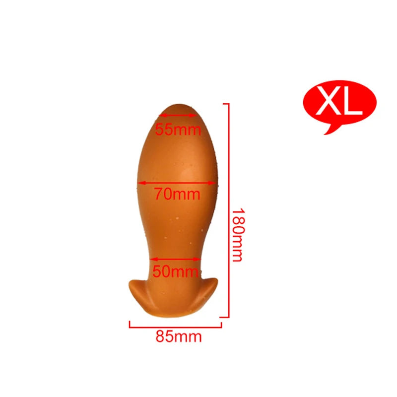 Godemichet anal en silicone - Énorme stimulateur anal doux pour vagin - Jouets sexuels pour hommes et femmes