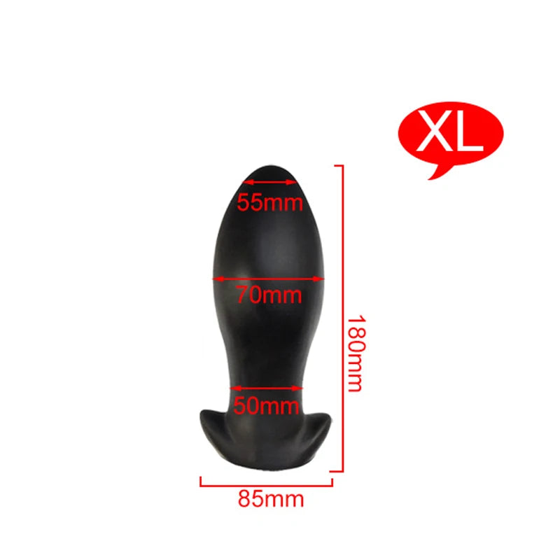 Godemichet anal en silicone - Énorme stimulateur anal doux pour vagin - Jouets sexuels pour hommes et femmes