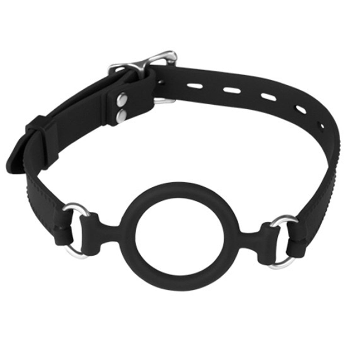 Silicone Ring Gag Oral Restraint Sex Toys - Bondage Silicone Ballgag Harness Adjustable Size