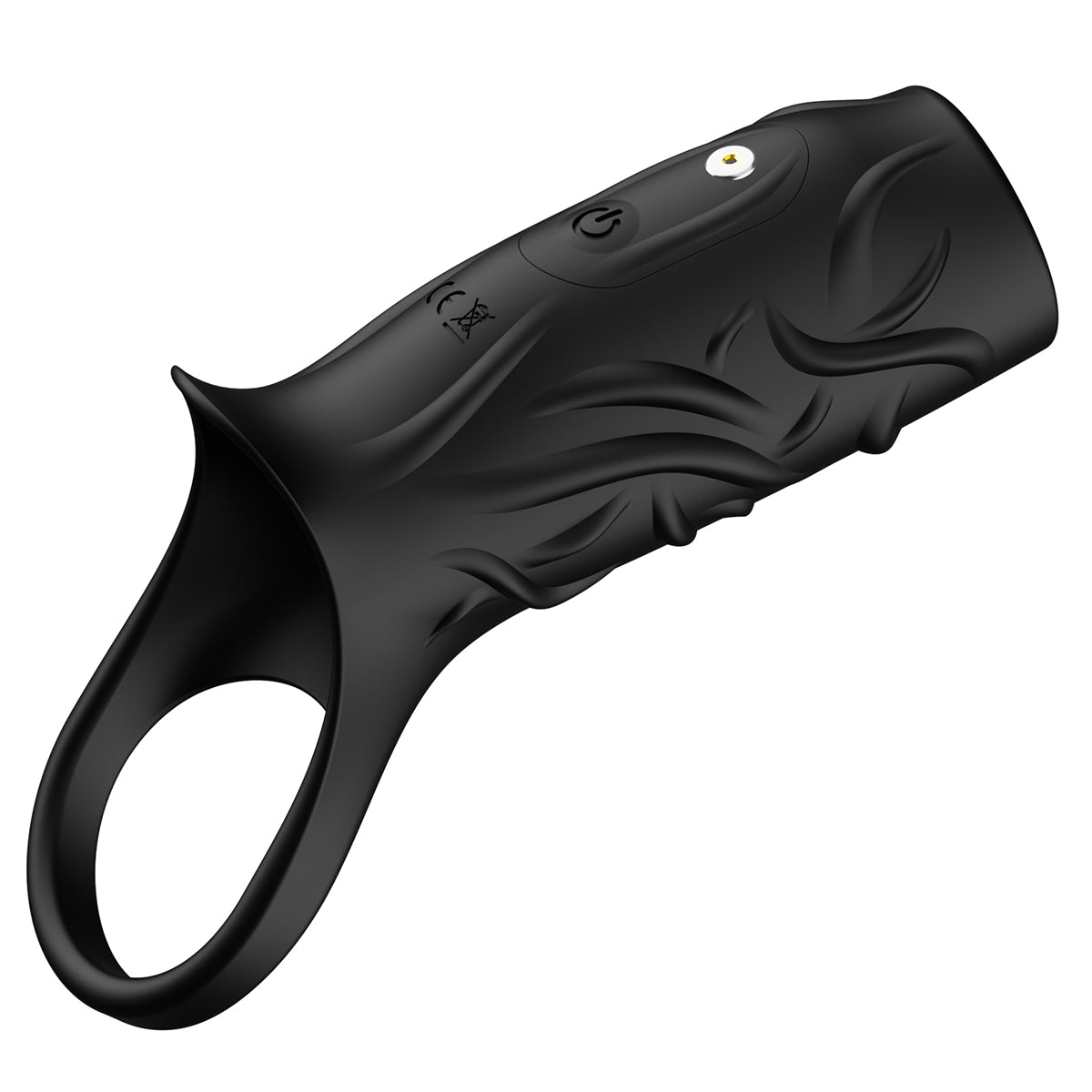 Gaine pénienne vibrante – Extenseur de pénis en silicone pour retarder l'éjaculation, jouet sexuel pour homme