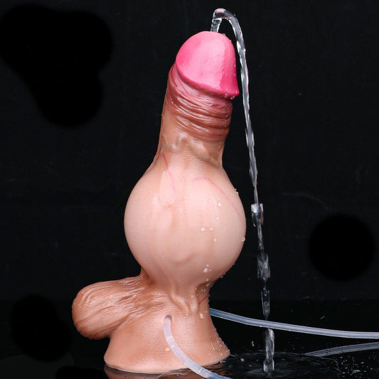 Inflatable Fake Cum Realistic Dildo – Life Size Squirting Orgasm Fullness Masturbation