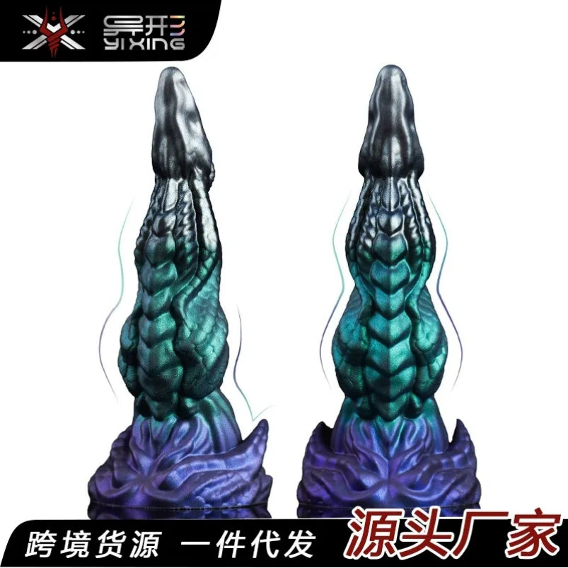 Plug anal insérable en silicone Fantasy Drakes Dick – Stimulation multipoints avec ventouse