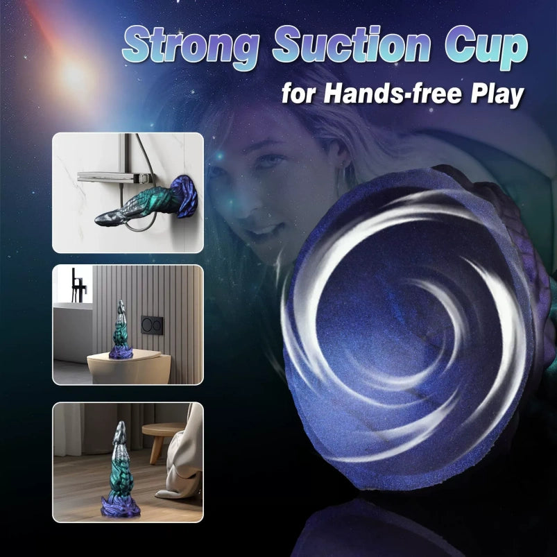 Plug anal insérable en silicone Fantasy Drakes Dick – Stimulation multipoints avec ventouse