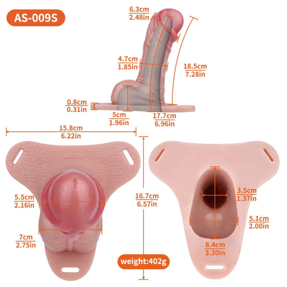 Penis Enlargement Realistic Silicone Cock Sleeve - Male Strap-On Ejaculation Delay Toys