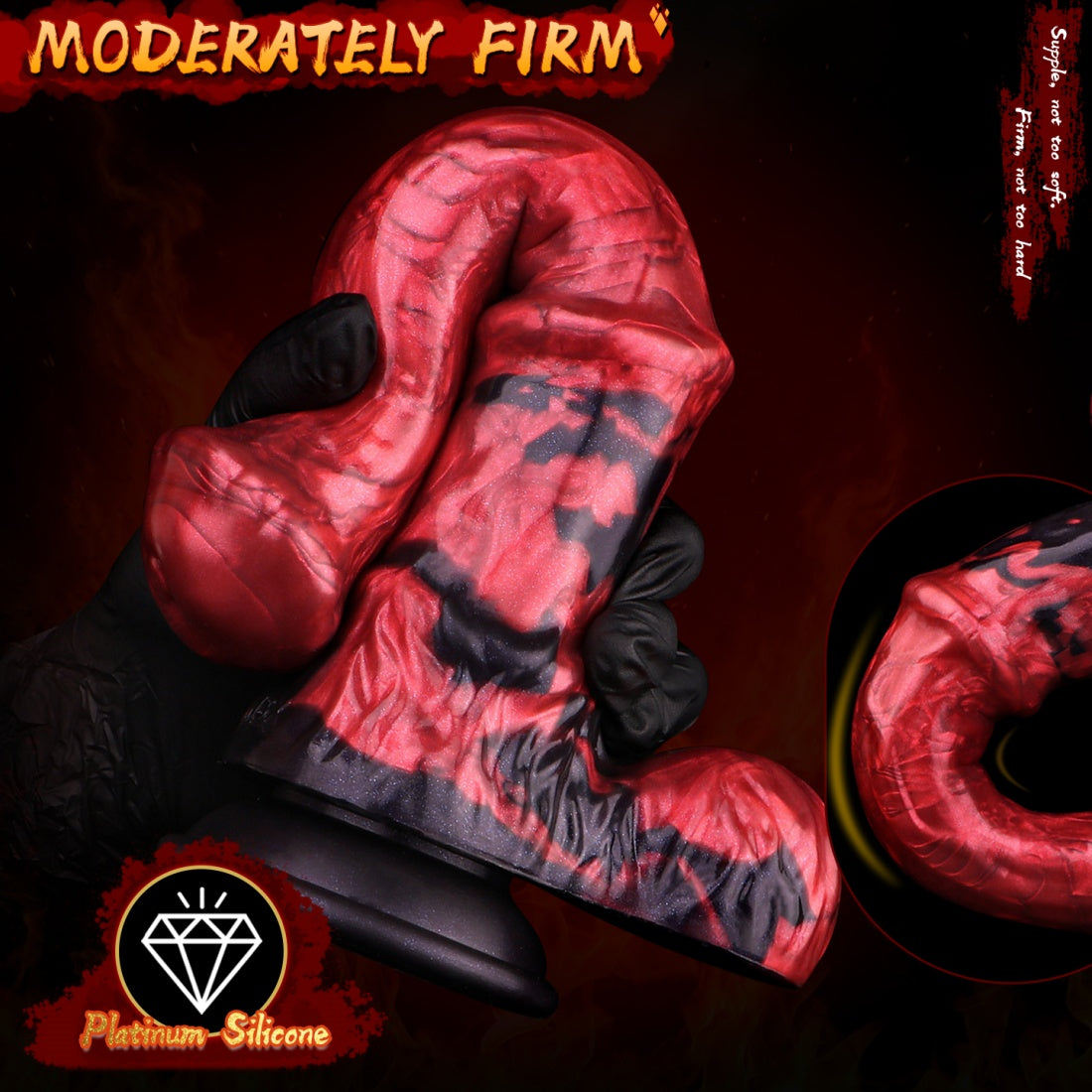 Monster Fantasy Horse Cock with Suction Cup – Insertable Female Vaginal Masturbation Toy