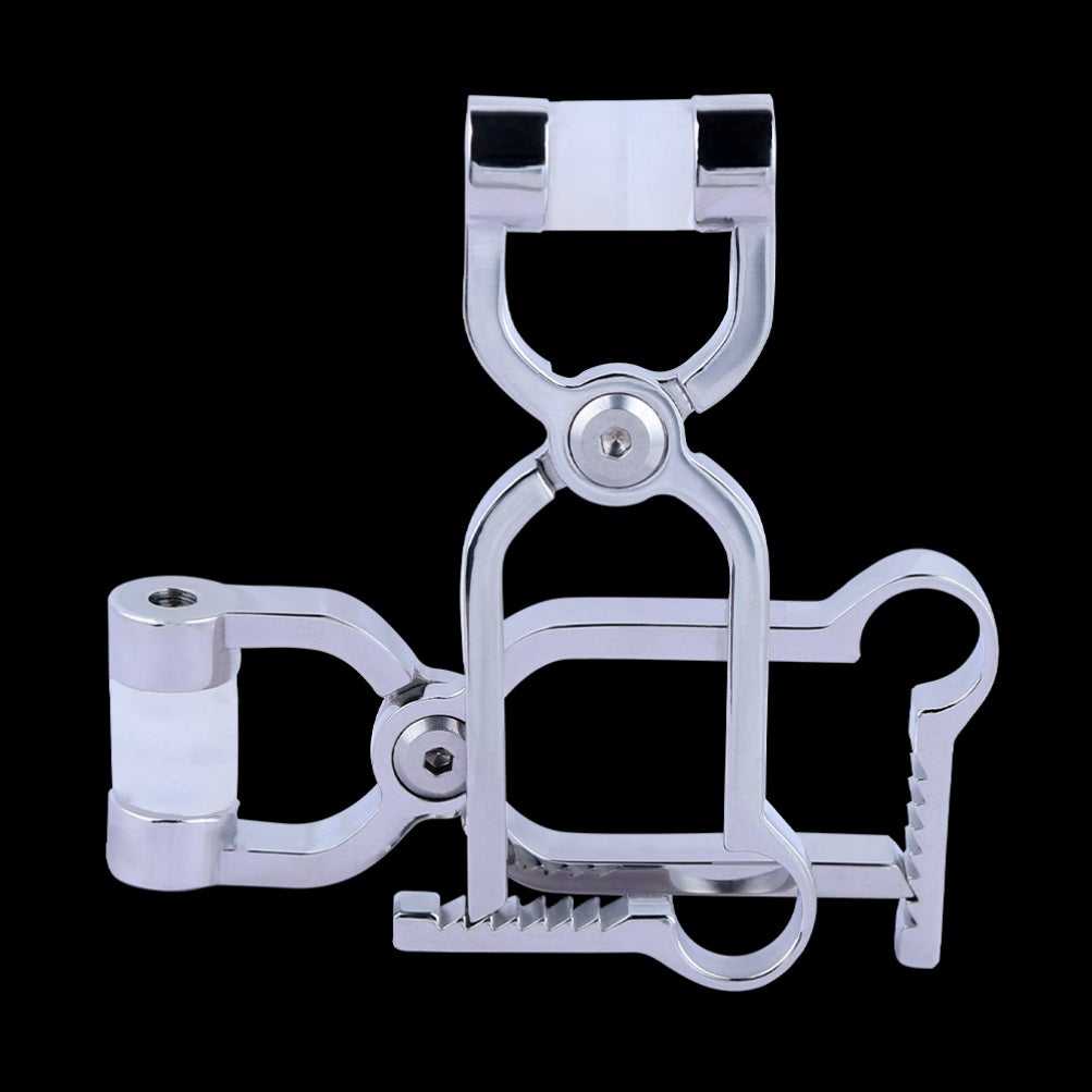 Pinces à tétons Bettie Bondage en acier inoxydable - Outil BDSM stimulant à ressort à arc pointu pour femmes