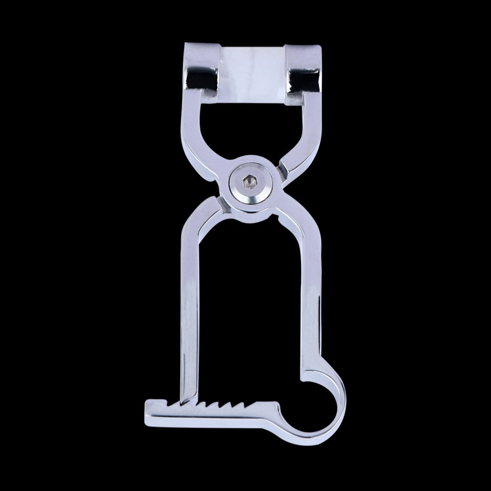 Pinces à tétons Bettie Bondage en acier inoxydable - Outil BDSM stimulant à ressort à arc pointu pour femmes