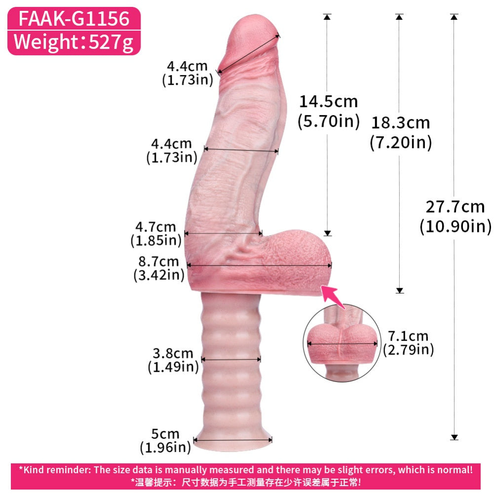 Handheld Realistic Silicone Dildo – Stimulating Vaginal Insertion Toy for Women