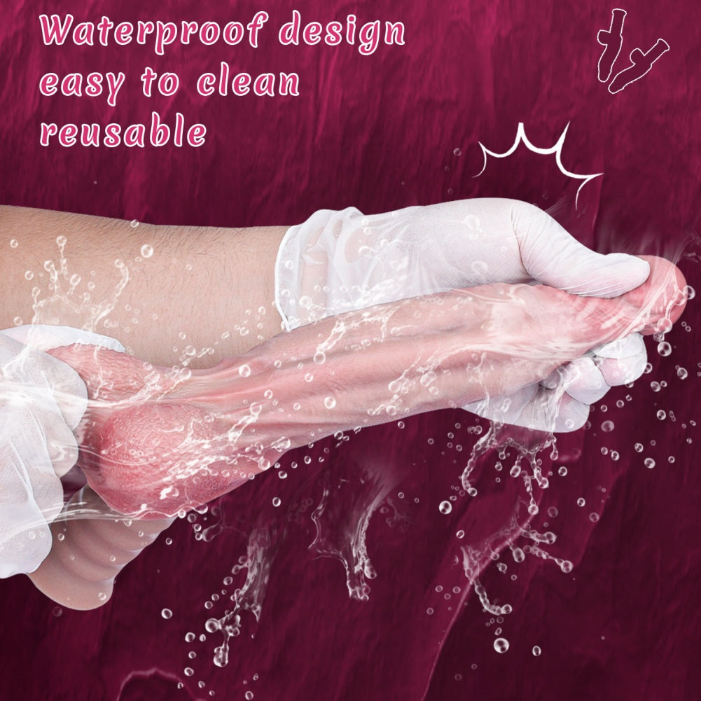 Handheld Realistic Silicone Dildo – Stimulating Vaginal Insertion Toy for Women