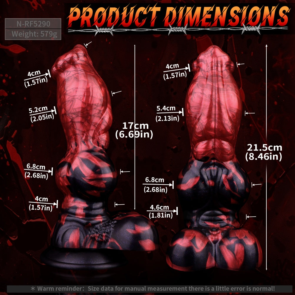 Monster Fantasy Dog Blowjob Suction - Partial Knot Expansion Female Toy