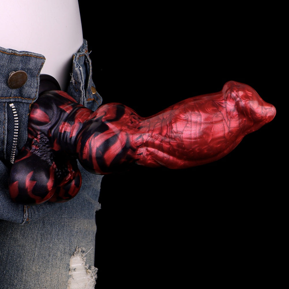 Monster Fantasy Dog Blowjob Suction - Partial Knot Expansion Female Toy