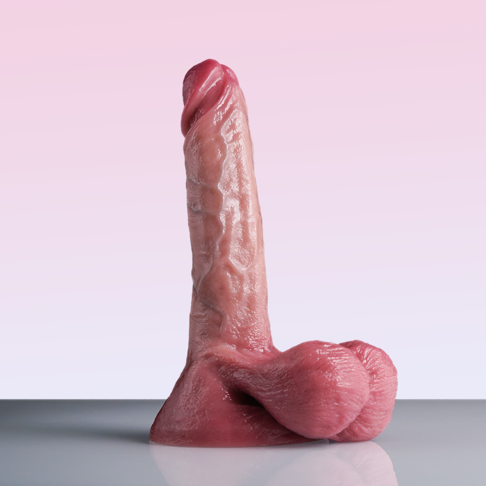 Insertable Realistic Flesh Silicone Dildo – Vaginal G-Spot Stimulation Toy for Women