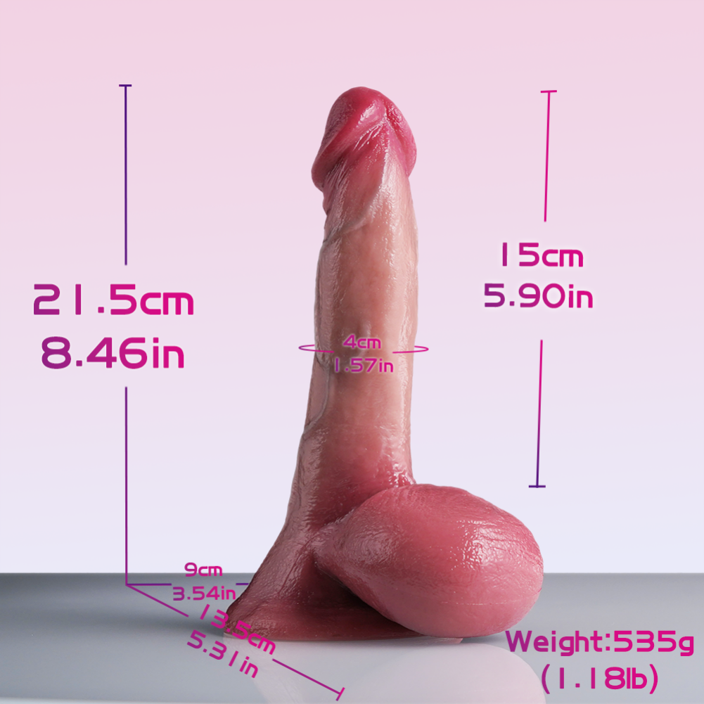 Insertable Realistic Flesh Silicone Dildo – Vaginal G-Spot Stimulation Toy for Women