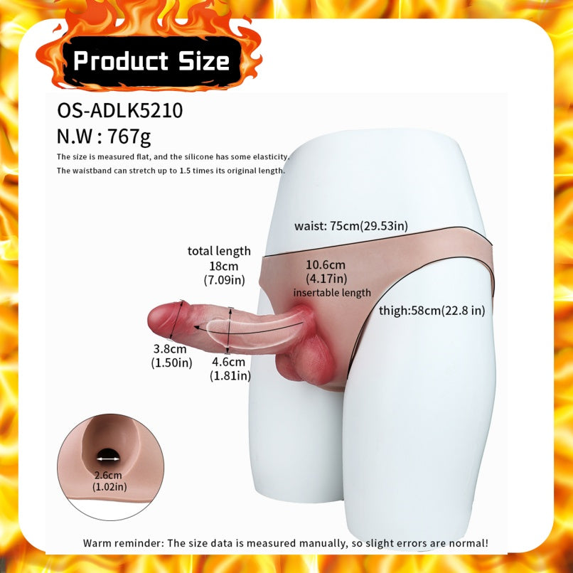 ED Improvement Wearable Penis Sleeve Panties – Realistic Silicone Texture for Girth & Length Enhancement