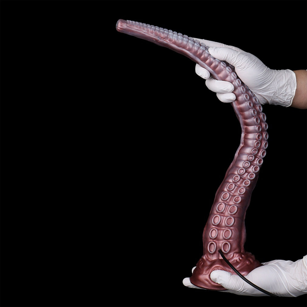 Vibromasseur tentacule de 53 cm avec caméra endoscope - Jouet extraterrestre extra long en silicone pour l'exploration profonde du point G