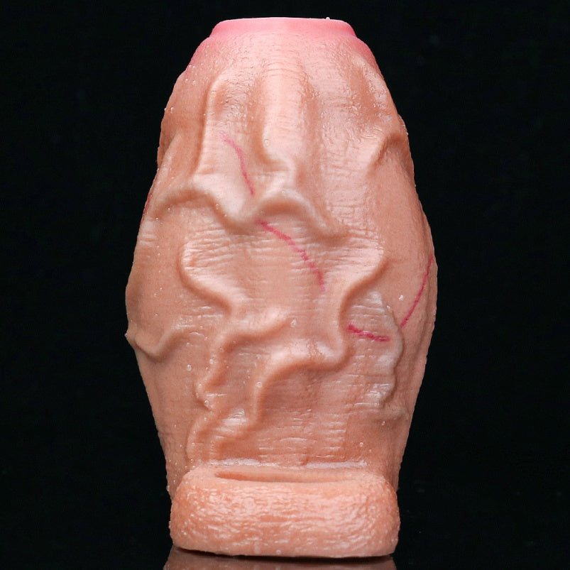 Localized Swelling Fantasy Penis Sleeve – Male Extension and Ejaculation Control Sex Toys