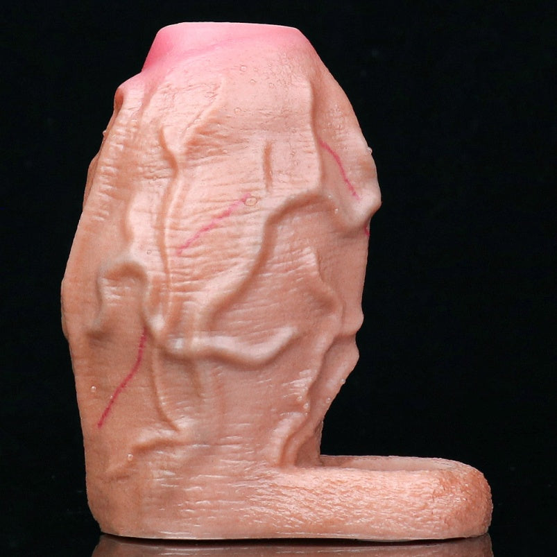 Localized Swelling Fantasy Penis Sleeve – Male Extension and Ejaculation Control Sex Toys