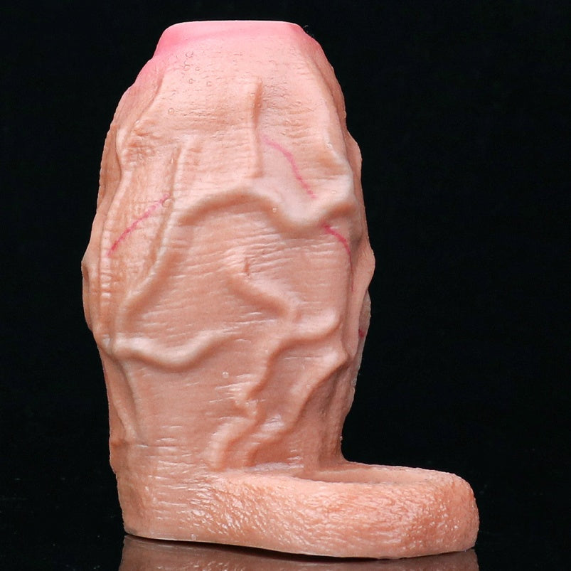 Localized Swelling Fantasy Penis Sleeve – Male Extension and Ejaculation Control Sex Toys