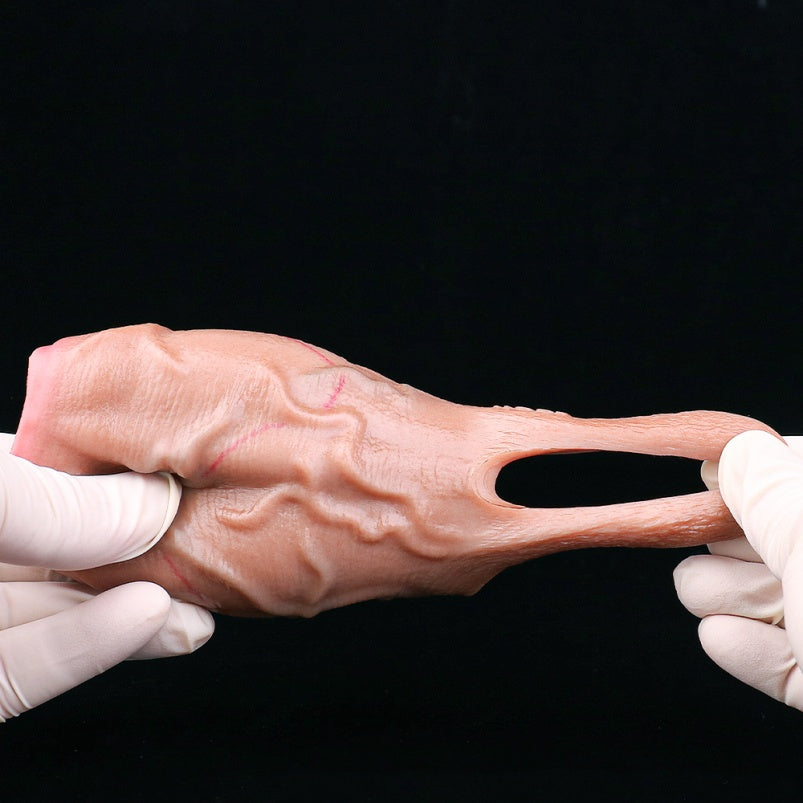 Localized Swelling Fantasy Penis Sleeve – Male Extension and Ejaculation Control Sex Toys