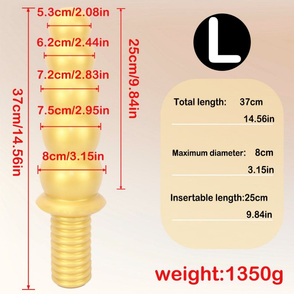 Handheld Fantasy Anal Beads Silikondildo - Weibliches Fisting-Expansions-Masturbationsspielzeug