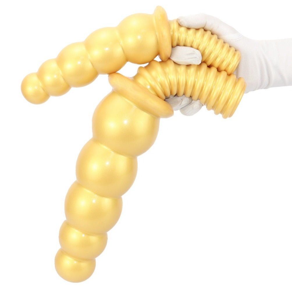Handheld Fantasy Anal Beads Silikondildo - Weibliches Fisting-Expansions-Masturbationsspielzeug