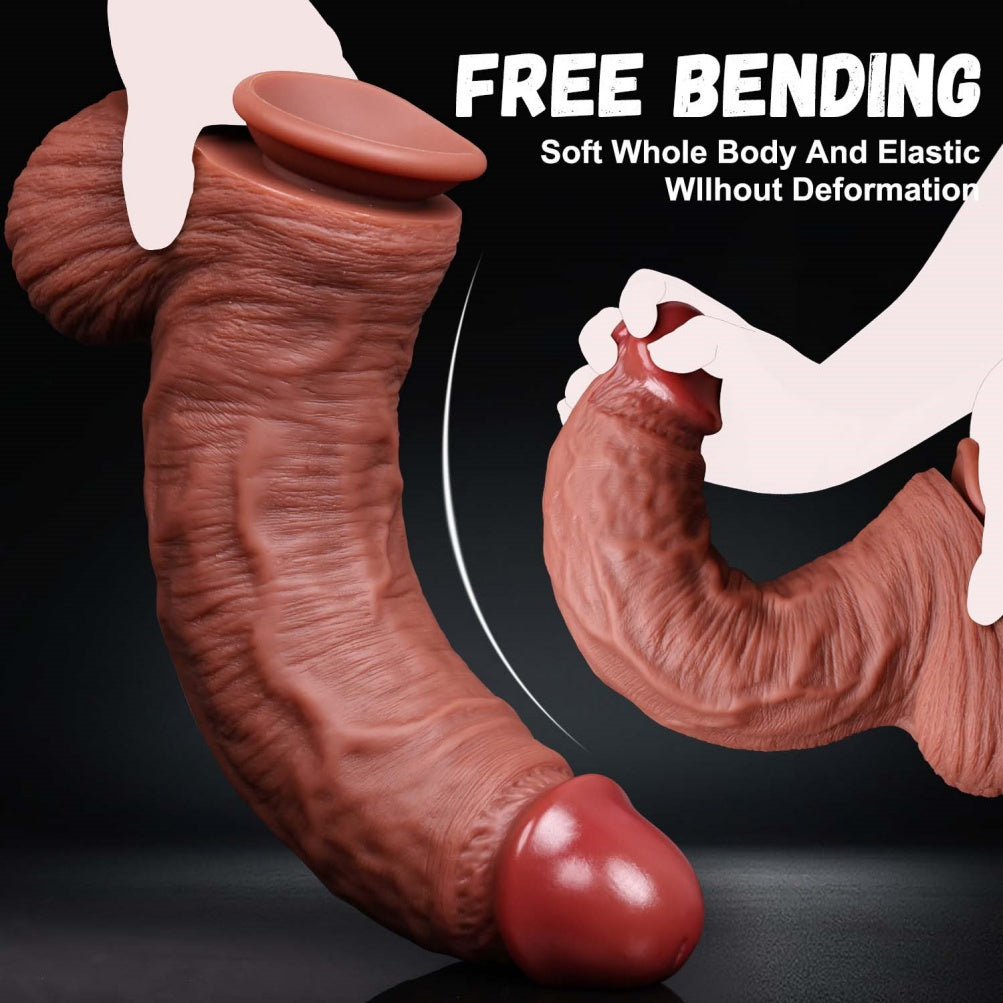 Fantasy Dicker Großer Dildo mit Saugnapf – Sexspielzeug zur vaginalen Dehnung und G-Punkt-Stimulation
