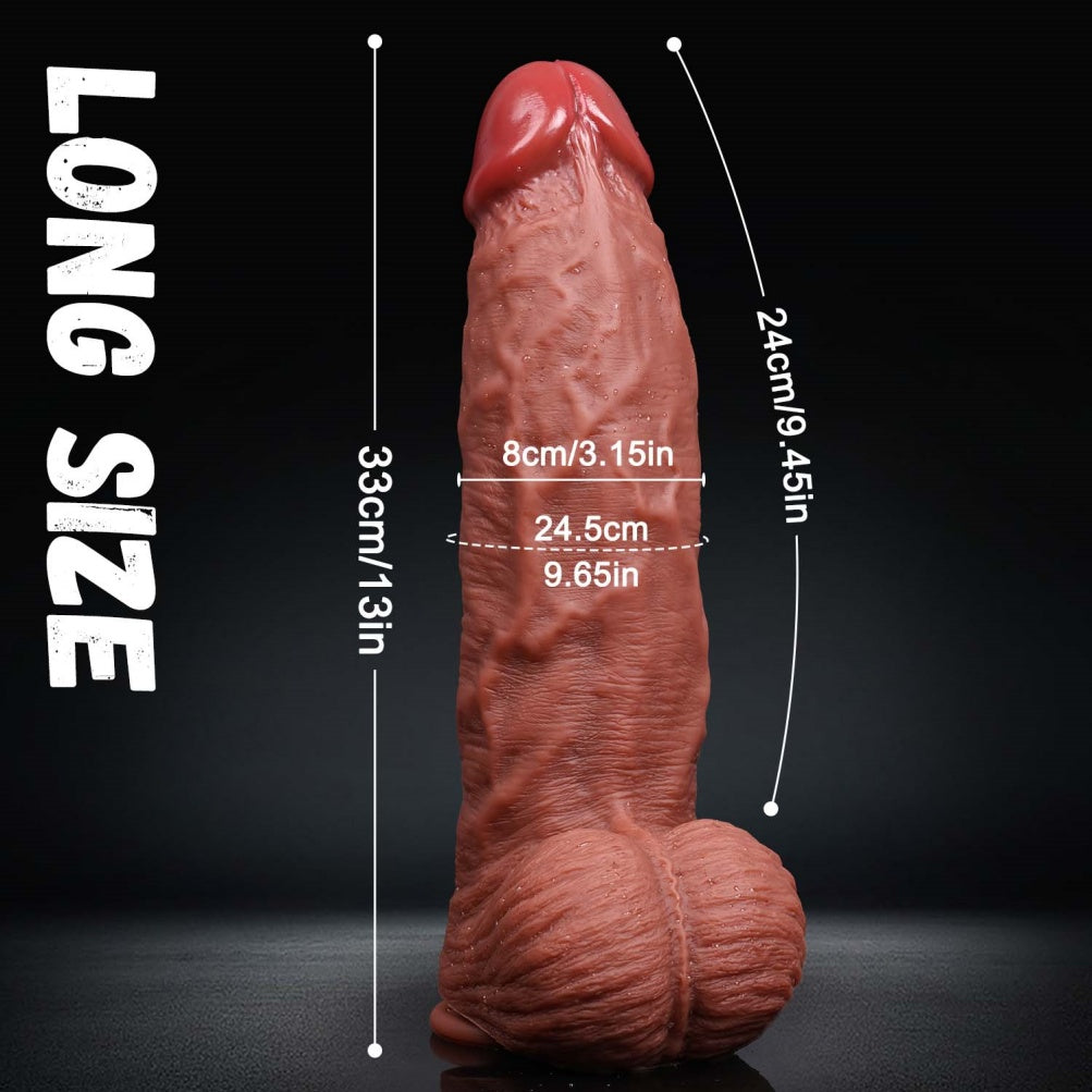 Fantasy Thick Big Dildo with Suction Cup - Vaginal Expansion & G-Spot Stimulation Sex Toys