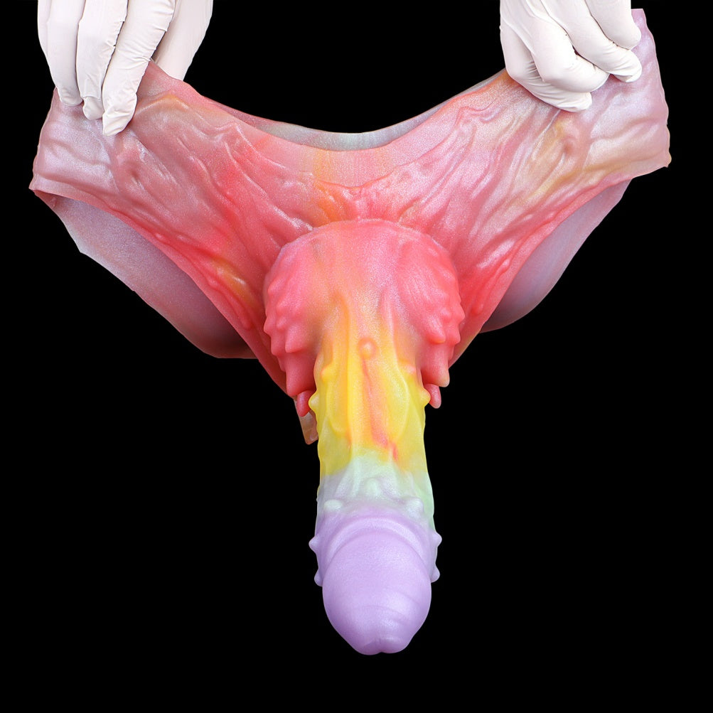 Touchpoint Fantasy Colorful Silicone Sheath Underwear – Male Penis Enlargement and Girth Enhancement Tool