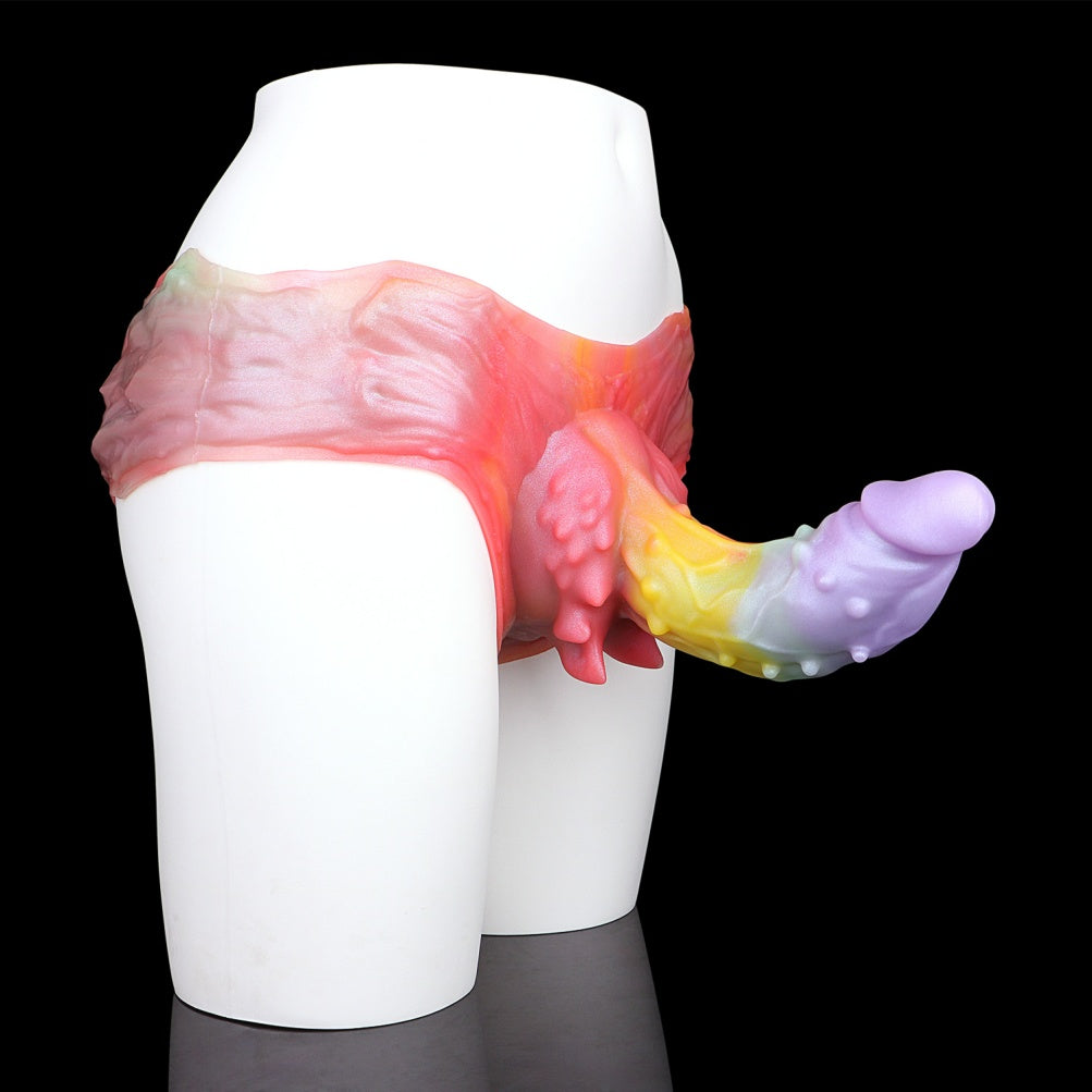 Touchpoint Fantasy Colorful Silicone Sheath Underwear – Male Penis Enlargement and Girth Enhancement Tool