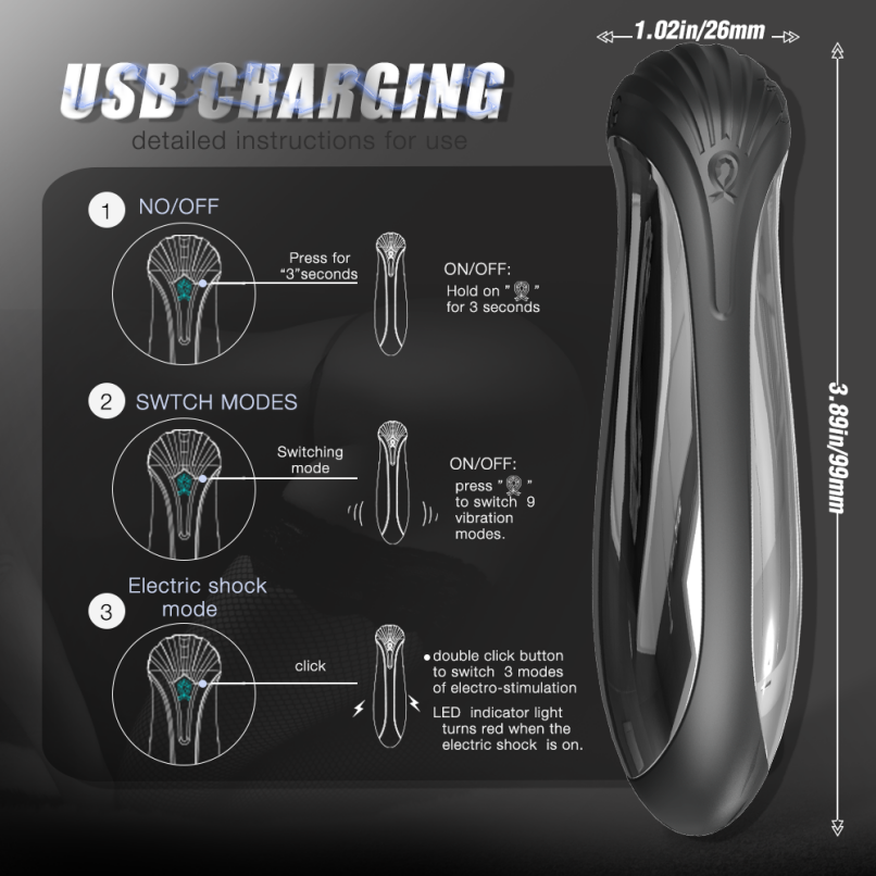 G-Spot Vibrating Bullet Magic Wand – Female Clitoral and Vaginal Stimulator
