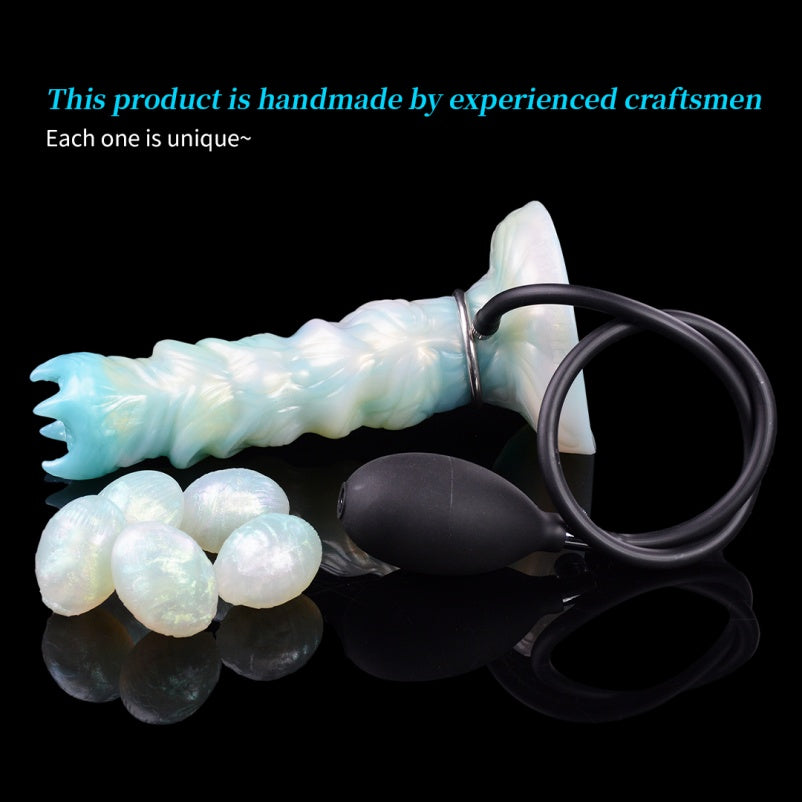 Spiral Silicone Fantasy Dildo Ovipositor – Female Anal and Vaginal Stimulator
