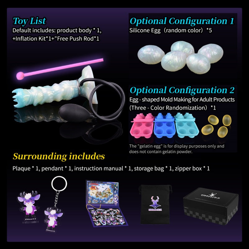 Spiral Silicone Fantasy Dildo Ovipositor – Female Anal and Vaginal Stimulator
