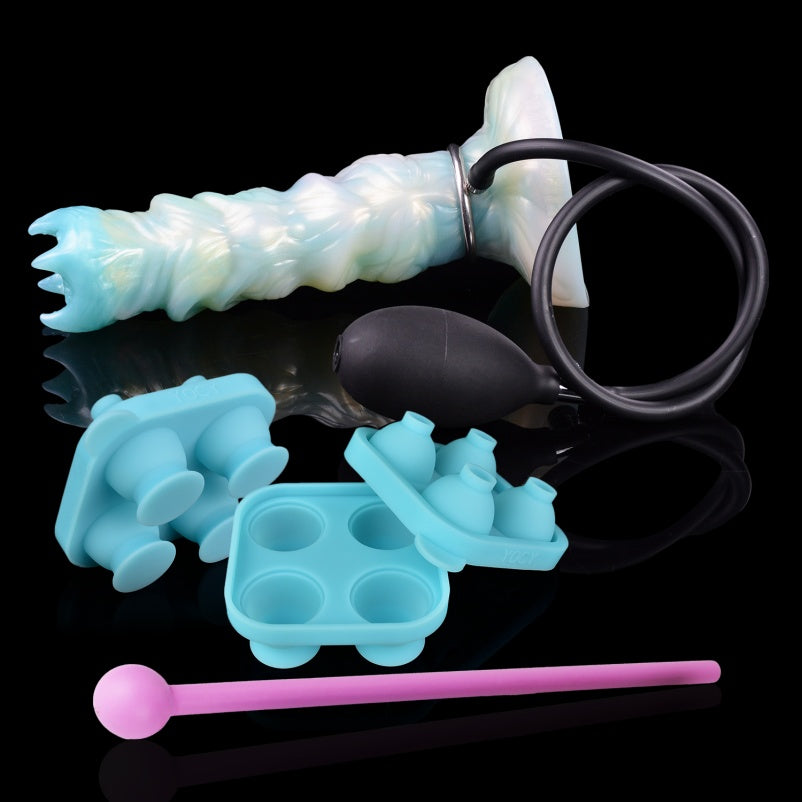 Spiral Silicone Fantasy Dildo Ovipositor – Female Anal and Vaginal Stimulator