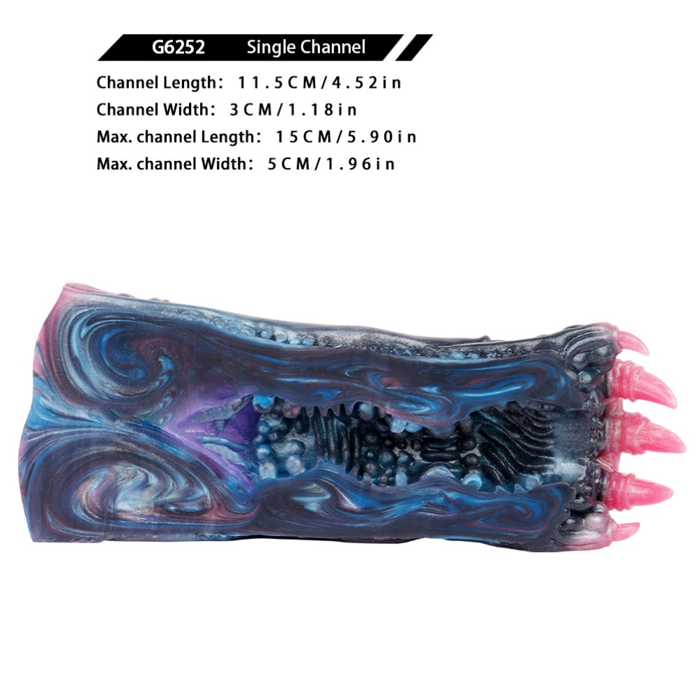 Fantasy Demon Claw Pocket Pussy – Liquid Silicone Male Masturbator for Intense Blowjobs