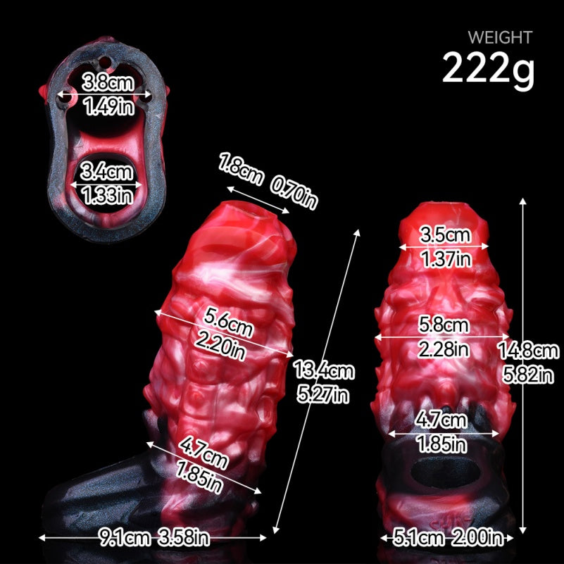 Extenseur de pénis vibrant Monster - Gaine de pénis Fantasy, jouet sexuel pour hommes gays