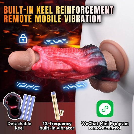 Monster Tentacle Fantasy Vibrating Penis Sleeve - ED Enhancement and Ejaculation Control for Men