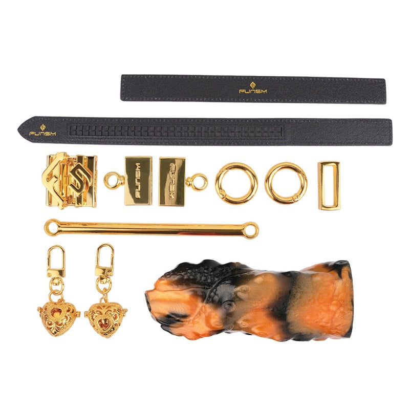 Kit de bondage Monsterdildo Gag Ball - Jouets BDSM élégants et contraignants pour un orgasme forcé et coquin