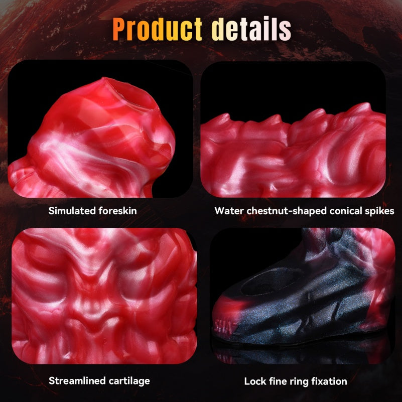 Extenseur de pénis vibrant Monster - Gaine de pénis Fantasy, jouet sexuel pour hommes gays