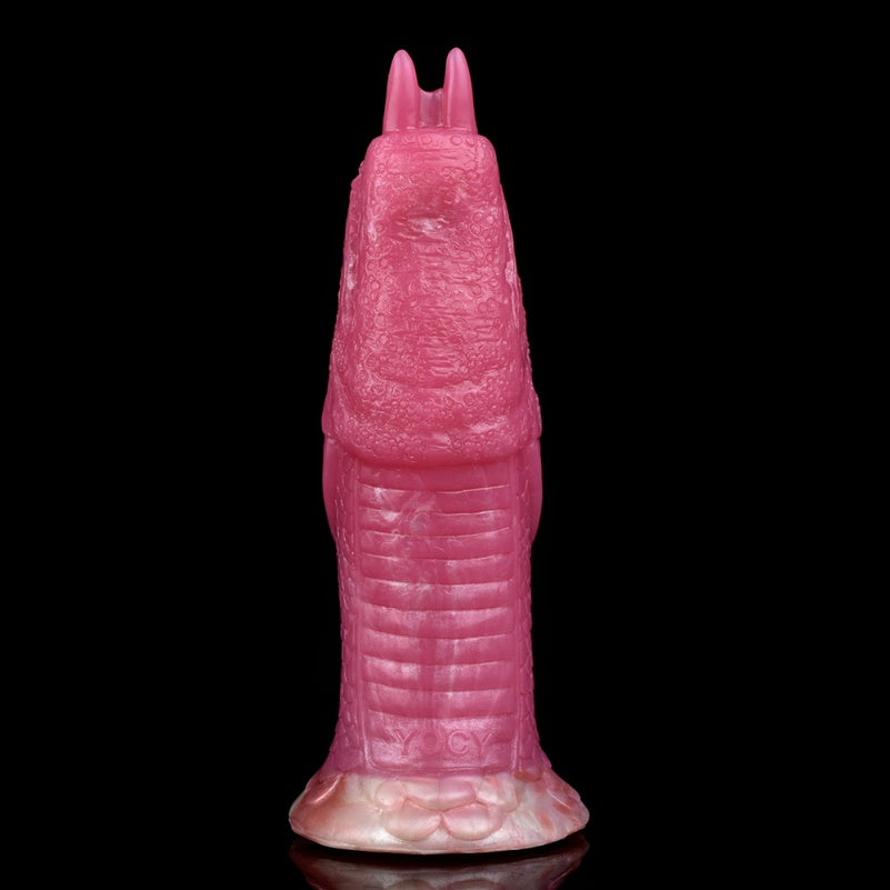 Fantasy Drakes Dick Ovipositor Anal Plug - Blood Red Silicone Masturbating Sex Toys for Women
